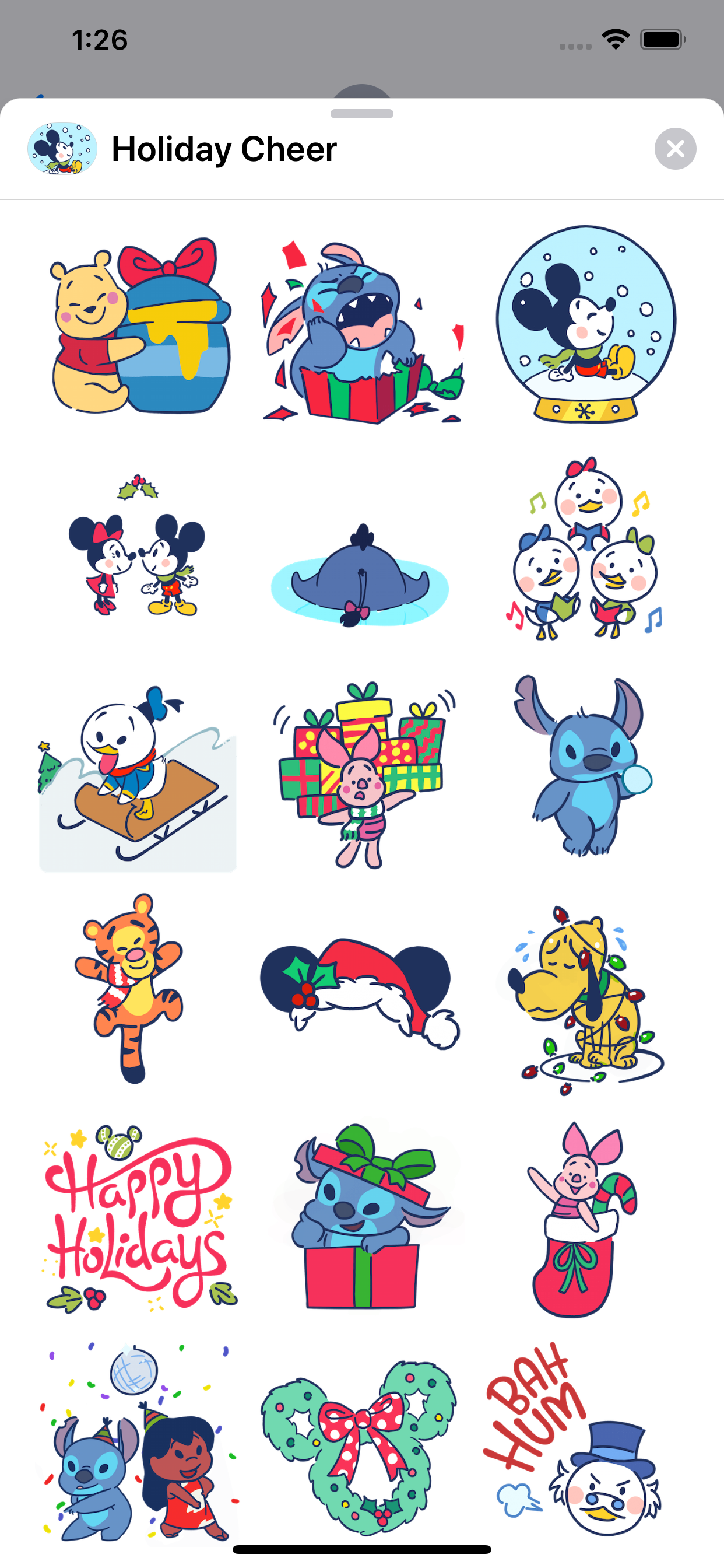Disney Stickers: Holiday Cheer screenshot 3
