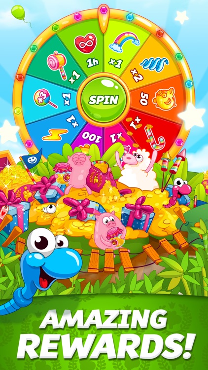 Sugar Worms: Relaxing Match 3! screenshot-4