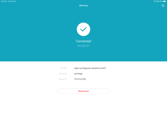 Screenshot #6 pour Synology VPN Plus