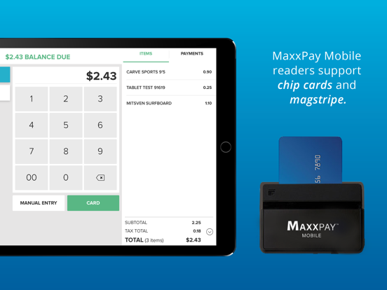 MaxxPay Mobile iPad screenshot 2 - Business app
