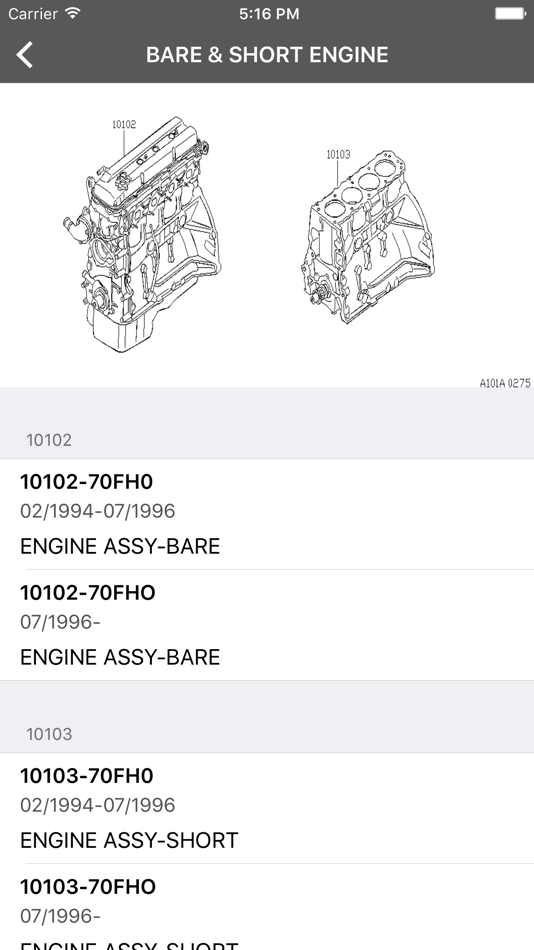 Car Parts for Nissan, Infinity - 1.3 - (iOS)