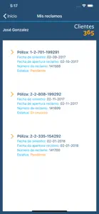 Seguros Reservas Clientes 365 screenshot #6 for iPhone