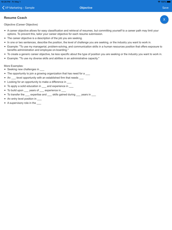 Got Resume Builder iPad screenshot 6 - Business app