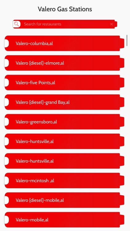 App to Valero Gas Stations
