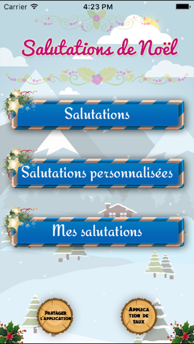 Screenshot #1 pour Joyeux Noël Salutations