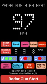 How to cancel & delete baseball radar gun high heat 1