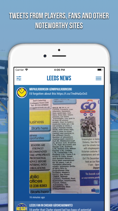 Leeds News - Fan App Screenshot