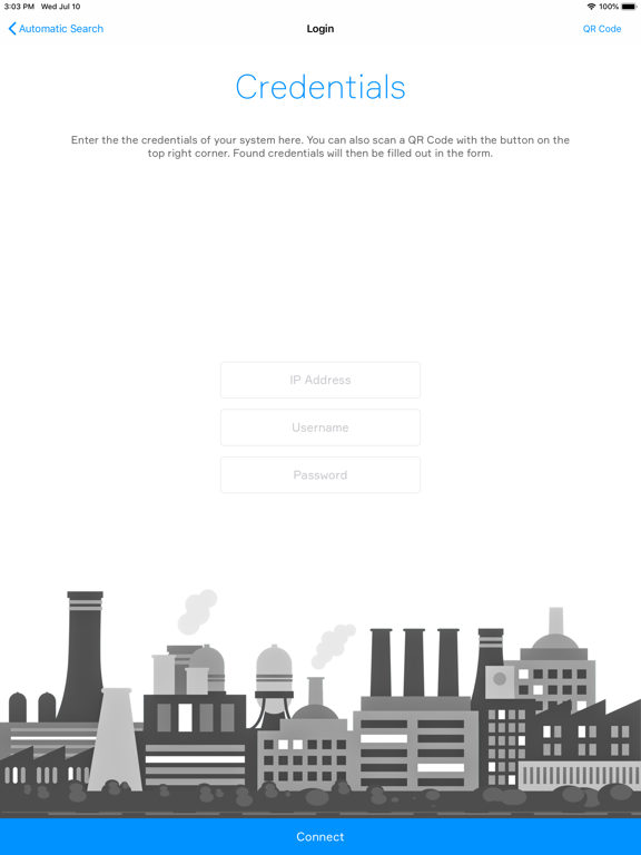 XAMControl.Web iPad screenshot
