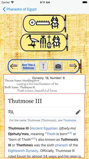 Captura de pantalla de Pharaohs Of Egypt en iPhone 2
