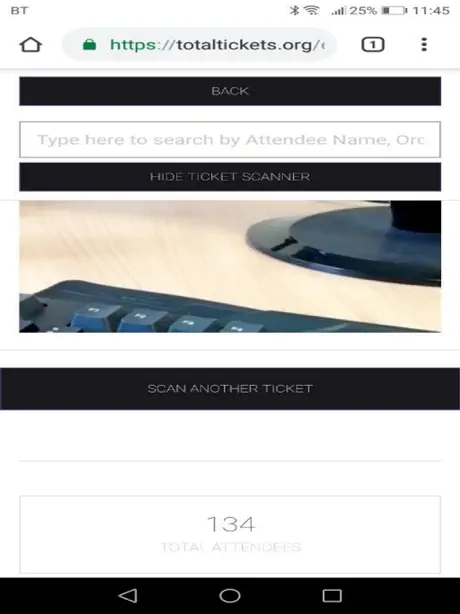 Total Tickets Scanner