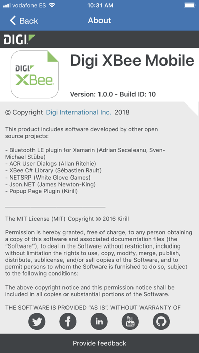 Digi XBee Mobile Screenshot