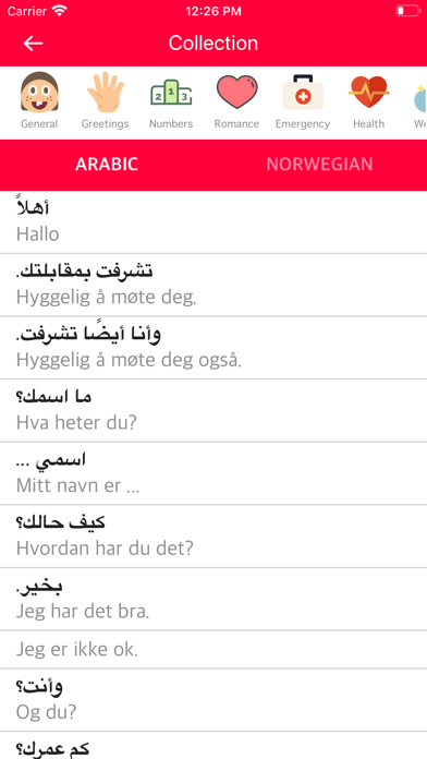 Arabic Norwegian Dictionary screenshot 2