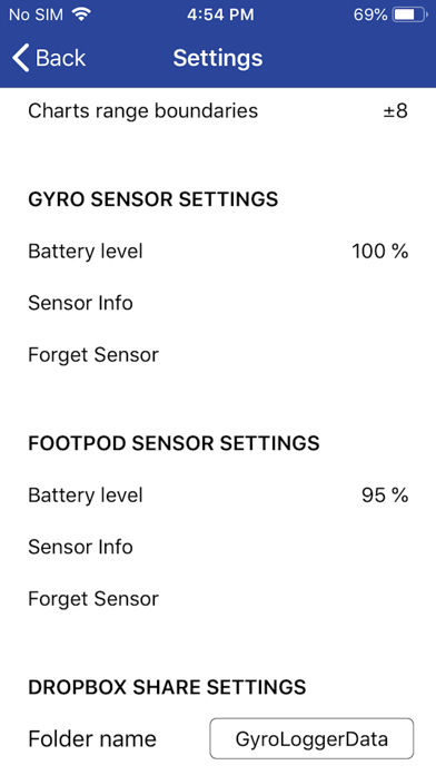 Screenshot #2 pour BMi Gyro Logger