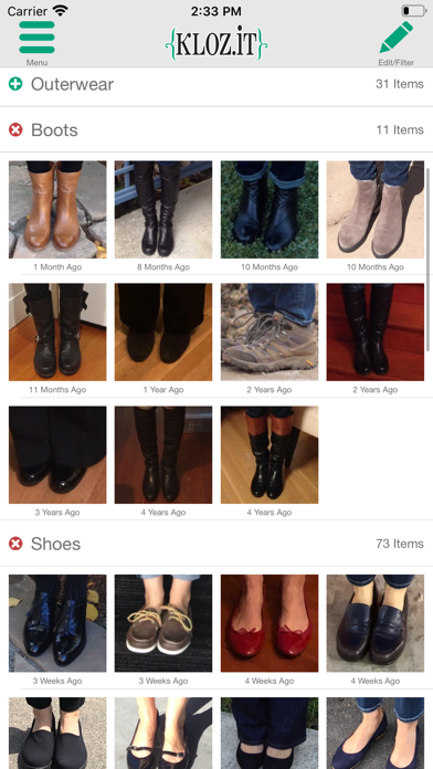 Screenshot #2 pour kloz.it: Wardrobe Organization