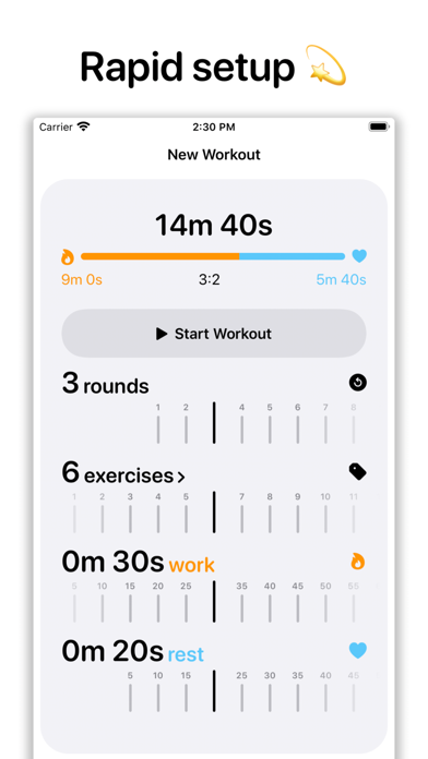 Screenshot #1 pour HIIT Star - Interval Timer