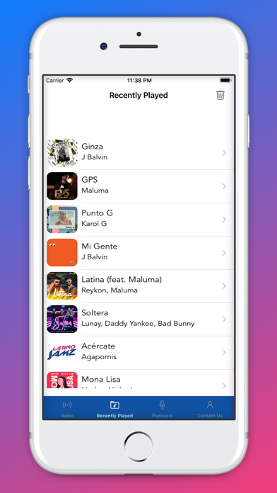LatinoJamz iPhone screenshot 3 - Music app