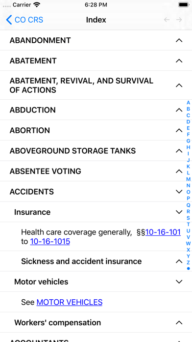 Colorado Revised Statutes 2019 iPhone screenshot 6 - Reference app