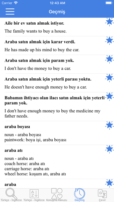 Turkish English Dictionary! Screenshot