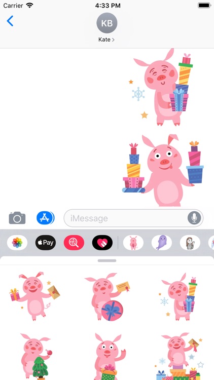 New Year Pig Sticker Pack