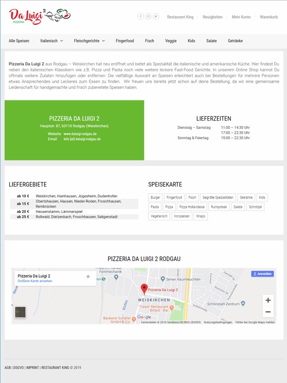 Screenshot #4 pour Pizzeria Da Luigi 2 (Rodgau)