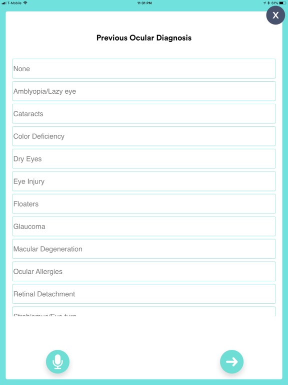 Patient Record Optometry screenshot 2