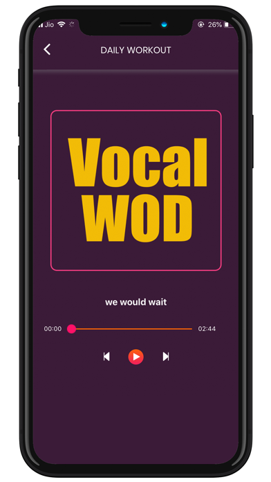 Vocal Workout of The Day Screenshot