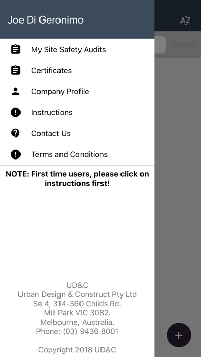 Site Safety Audit Screenshot
