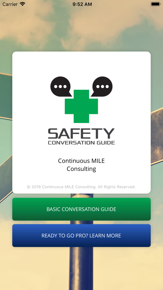 #1. Safety Conversation Guide (iOS) 由: Continuous MILE Consulting, LLC