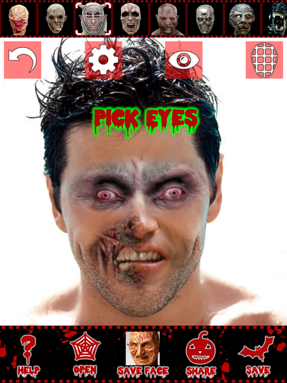 Scary face maker & swap editor iPad screenshot 5 - Photo & Video app