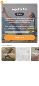 Yoga Workout Challenge screenshot #2 for iPhone