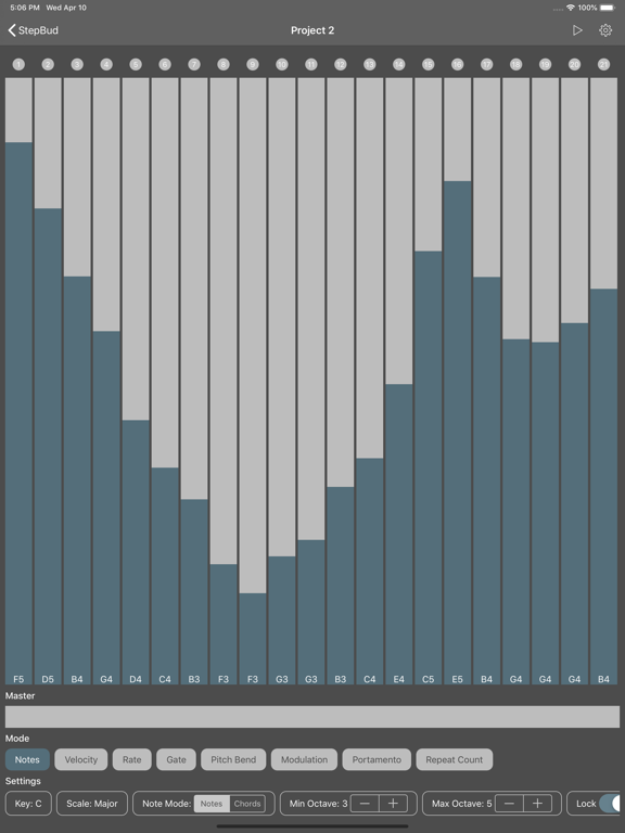 Screenshot #4 pour StepBud - AUv3 MIDI Sequencer