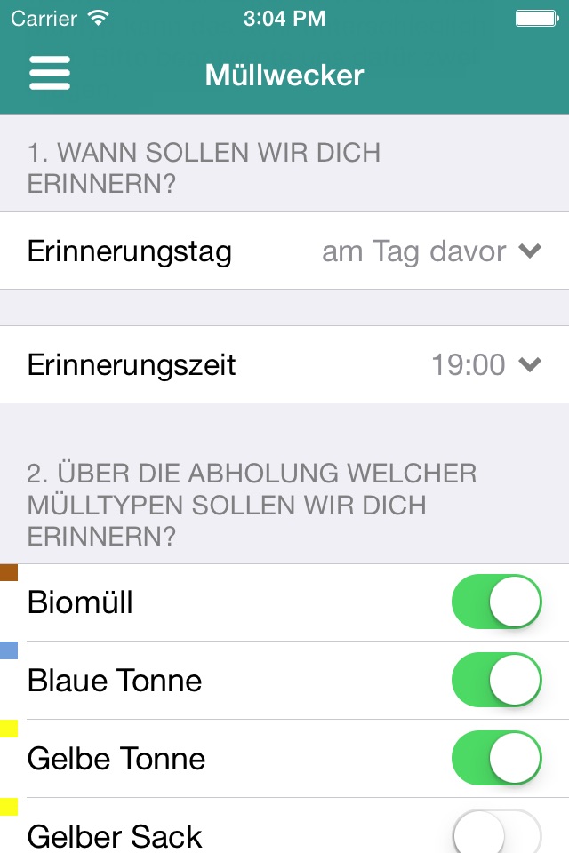 Müll App screenshot 4