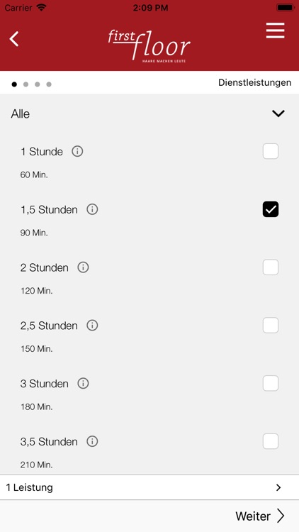 Haare machen Leute first floor