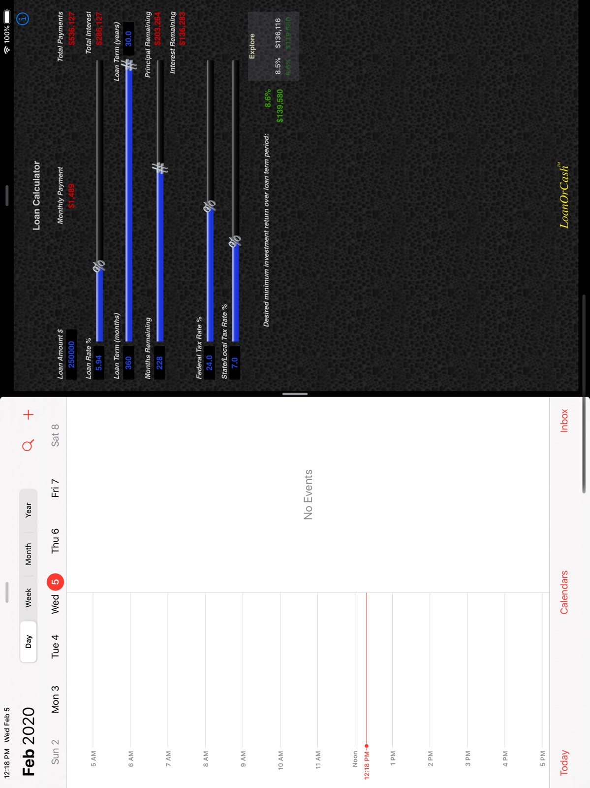 LoanOrCash ipad screenshot 1