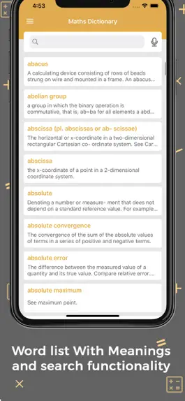 Game screenshot Maths Dictionary Offline apk