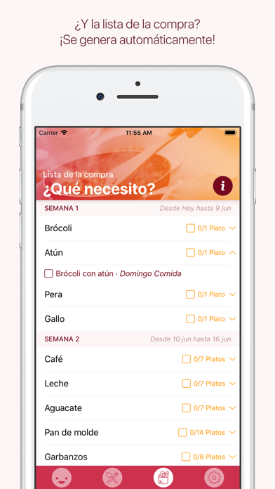 Screenshot #2 pour My fooder plan