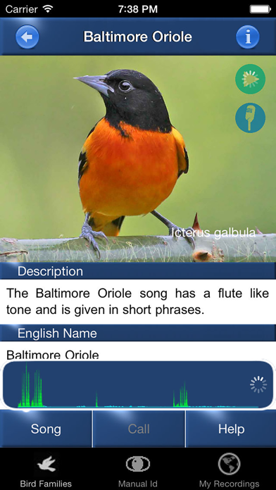 Screenshot #2 pour Bird Song Id Canada birdsongs