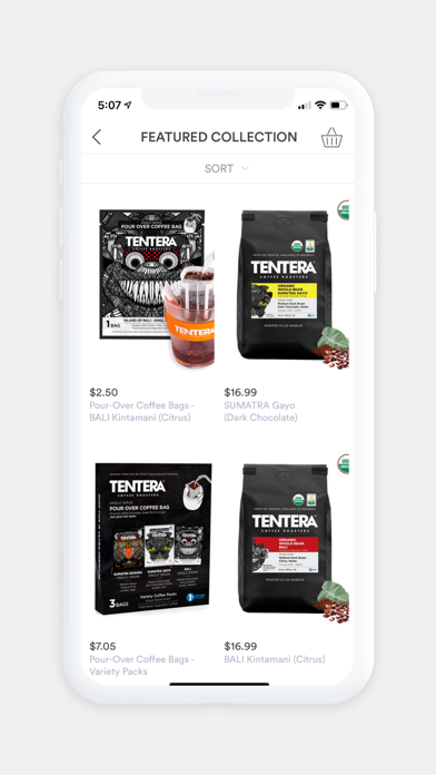 Tentera Surf & Coffee Roasters Screenshot