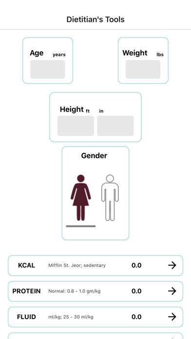 Dietitian's Tools Screenshot