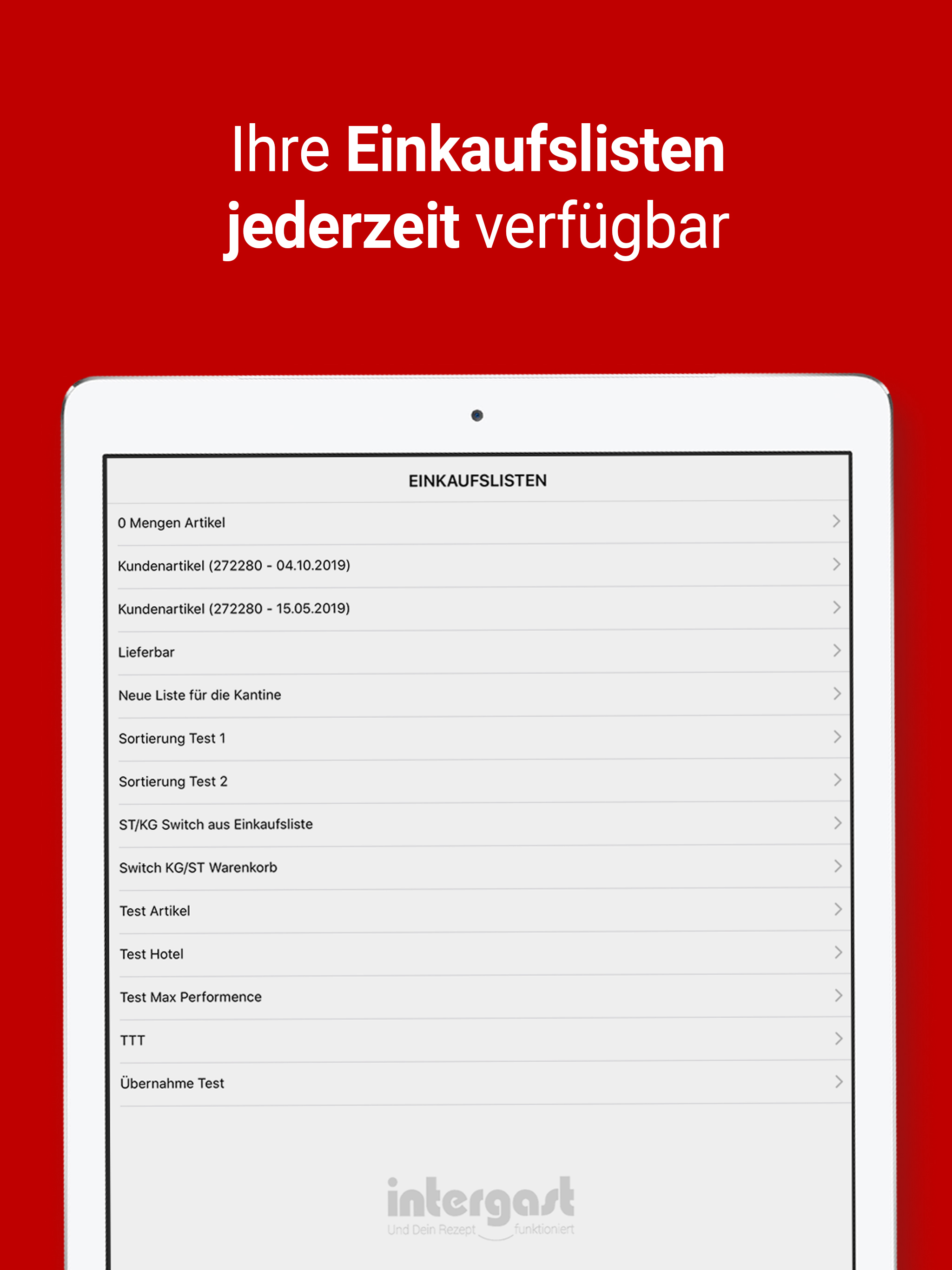 INTERGAST EasyOrder