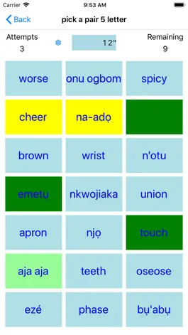 Game screenshot PickAPair Igbo - English hack