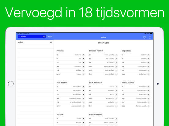 Italiaanse Werkwoorden (Plus) iPad app afbeelding 3