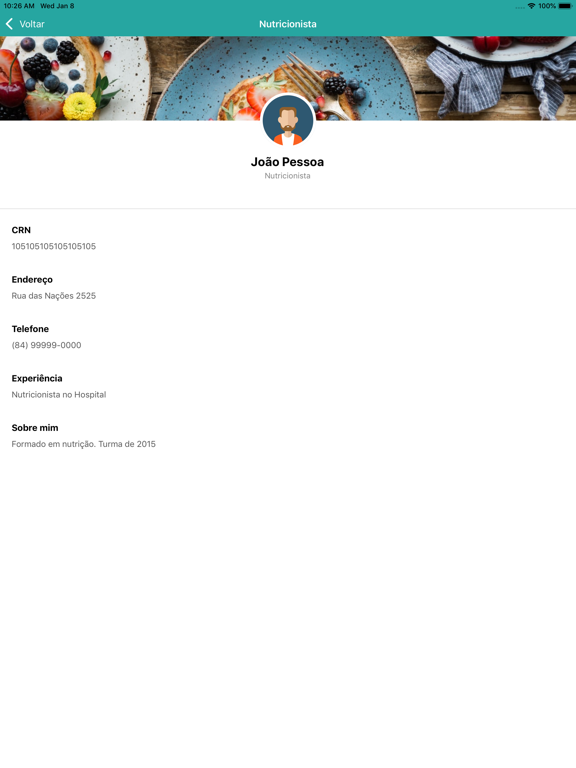 EasyDiet iPad screenshot