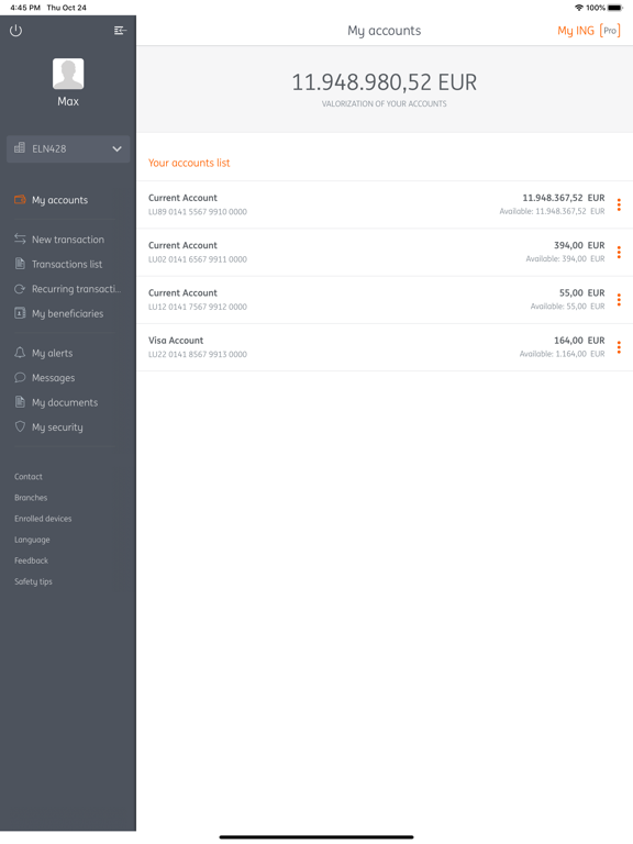 My ING Pro mobile
