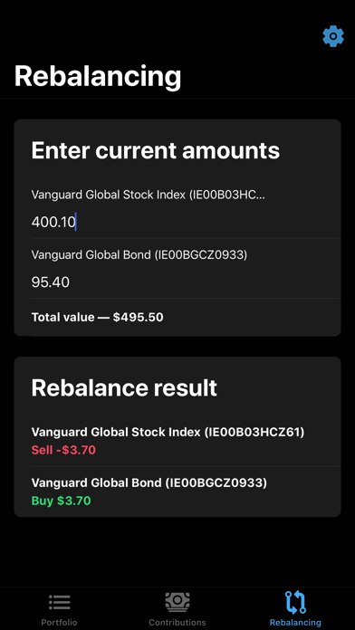 Screenshot #3 pour Invest Rebalancing Calculator