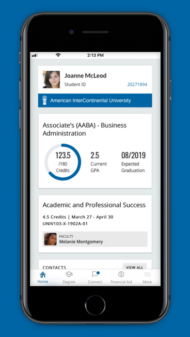 AIU Student Mobile Screenshot