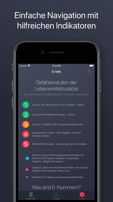 E Nummern app screenshot 5