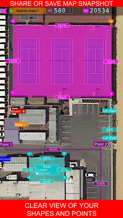 Planimeter 55. Measure on map. Screenshot