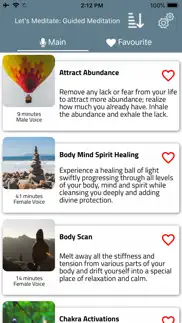 let's meditate guided meditate iphone screenshot 1