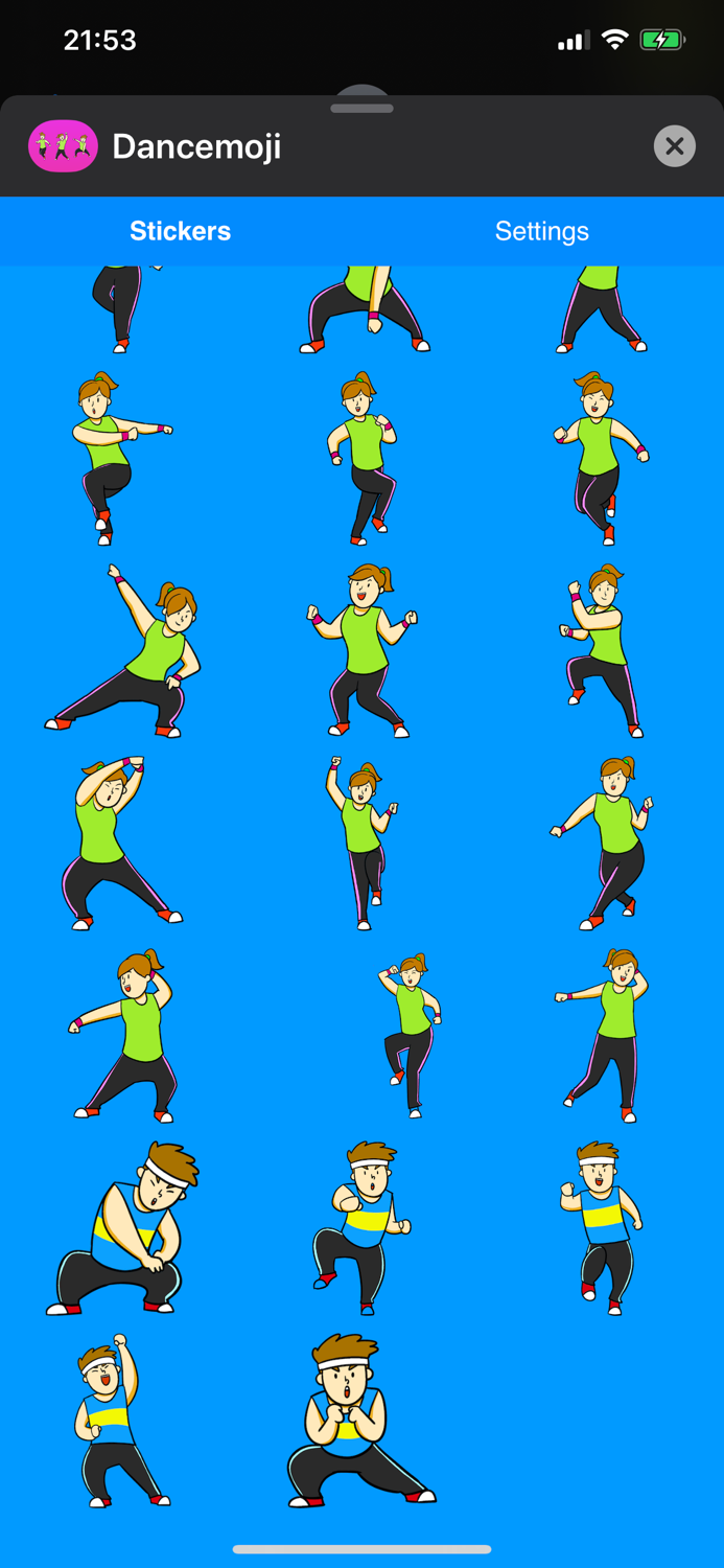 Dancemoij Stickers